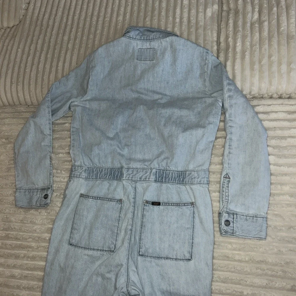 Lee Jeans Vintage Modern Union-Alls Sz Small Denim Barely Blue unionAlls